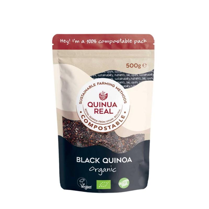 Grãos de quinoa preta Quinoa Real 500 g