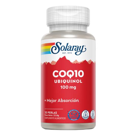 Coenzima Q10 Ubiquinol 100 mg Solaray, 30 cápsulas