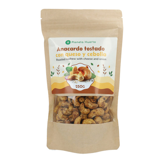 Castanha de caju assada com queijo e cebola Planeta Huerto 250 g