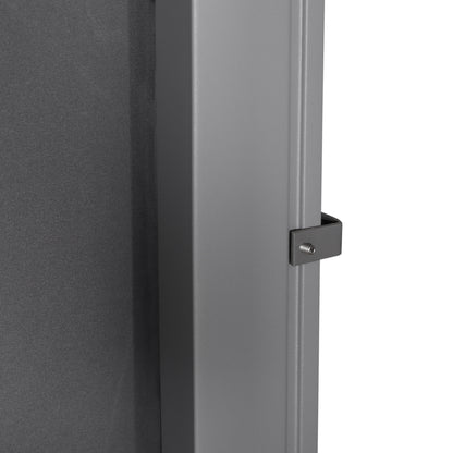 Outsunny Toldo Lateral Retráctil 300x180 Cm Pantalla Enrollable Para Jardín Gris_4