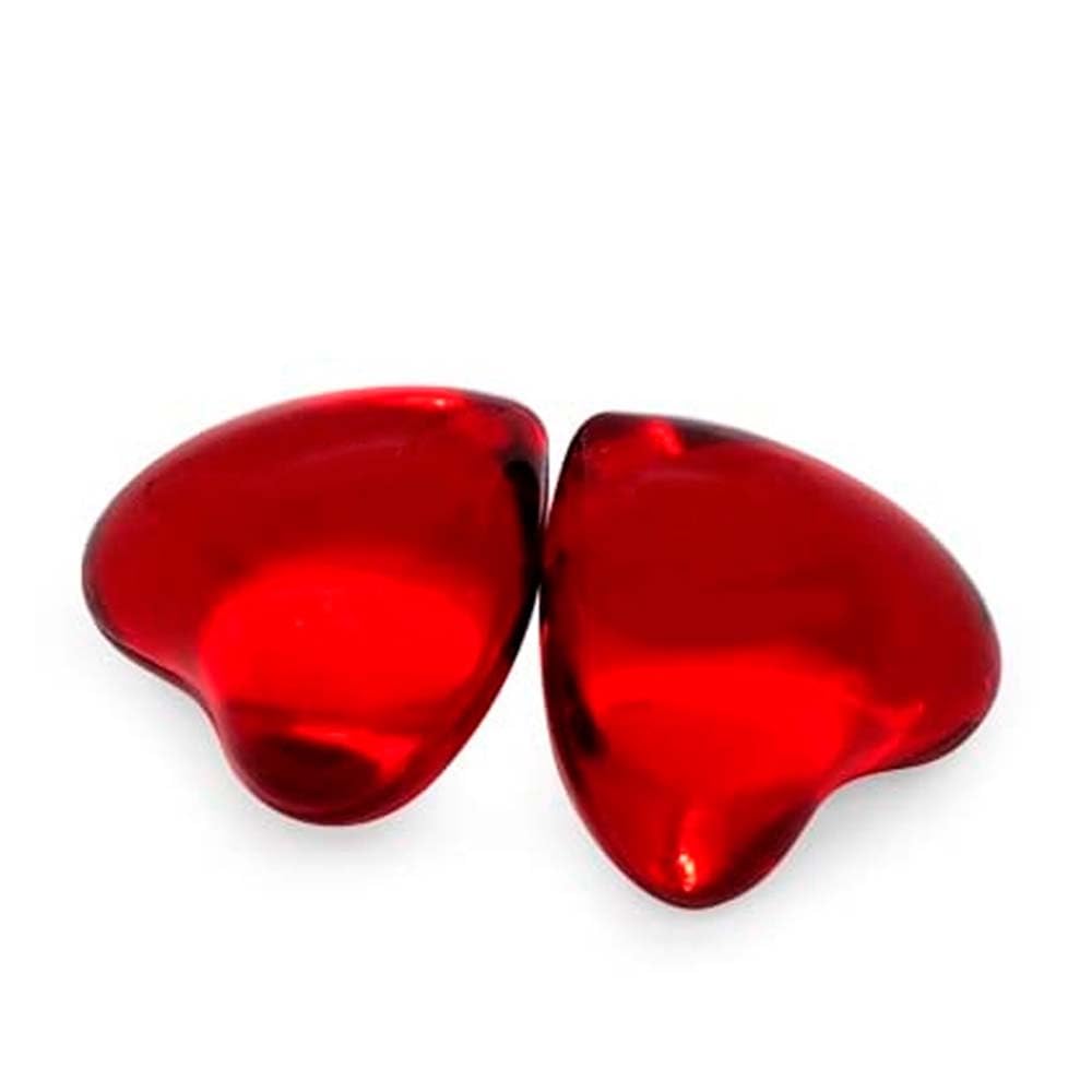 80 Perlas De Baño En Forma De Corazón - Con Aceite De Soja - Hidrata, Suaviza Y Perfuma La Piel - Aroma Fresas_3