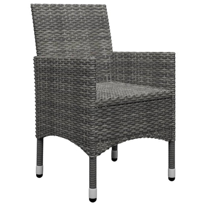Vidaxl Juego De Comedor De Jardín De 11 Piezas Gris_5