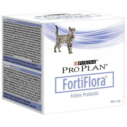 Suplemento nutricional Pro Plan Veterinary Diets FORTIFLORA para gatos 30x1g