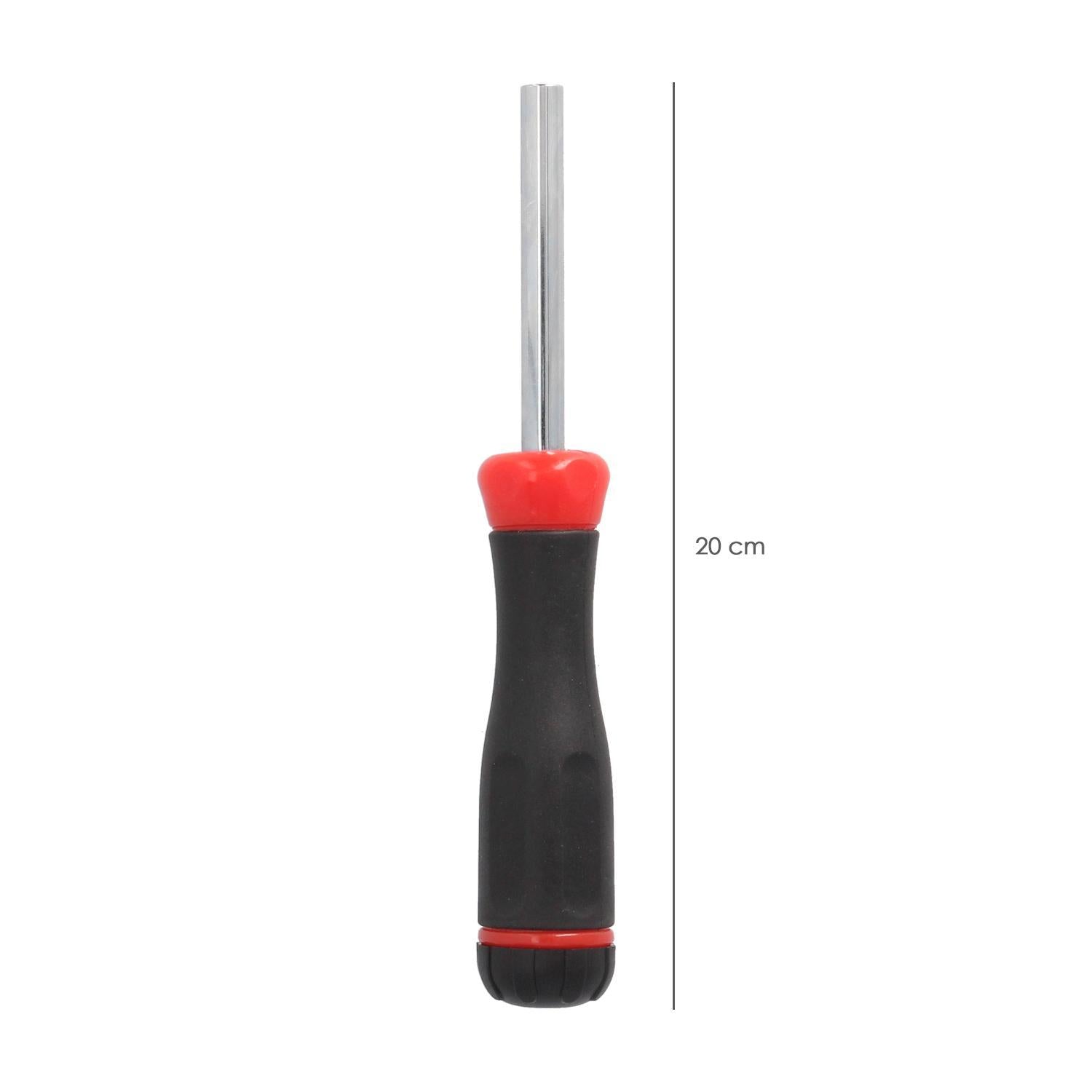 Juego De Puntas Con Destornillador  1/4 7 Piezas. Acero Cromo Vanadio, Kit Destorpuntas, Puntas Destornillador.