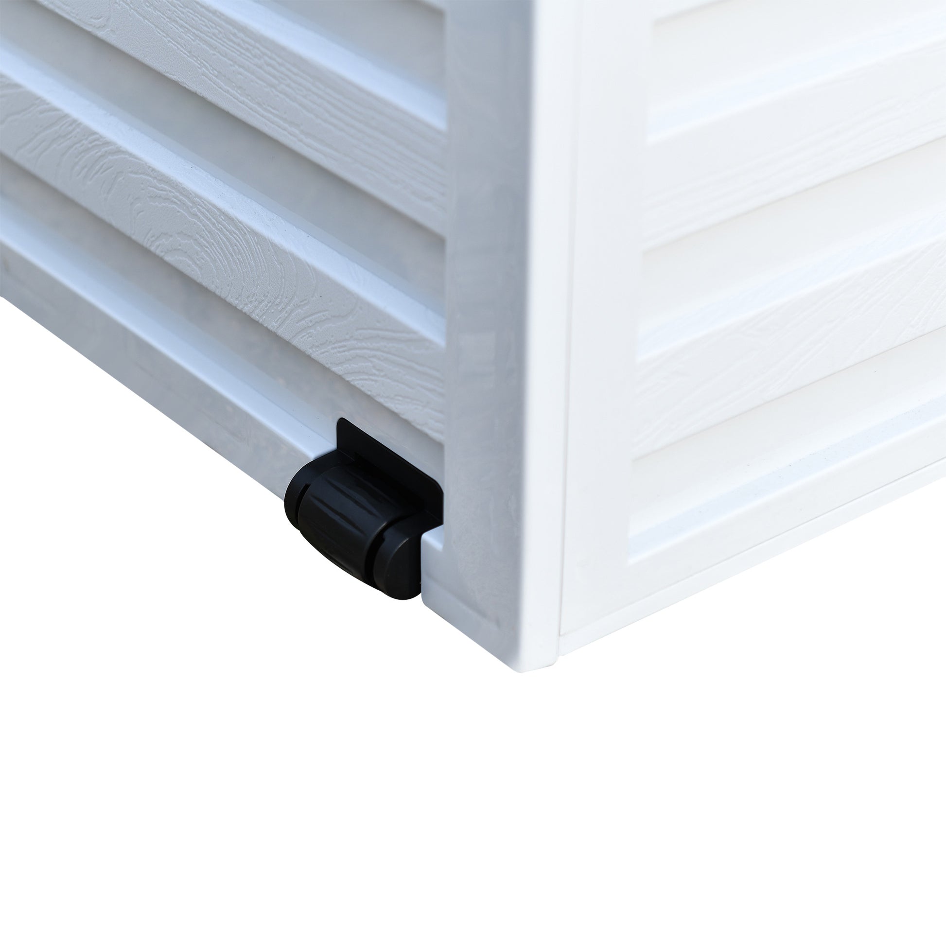 Outsunny Baúl De Almacenaje Exterior 260l Con Asas Y Ruedas Incorporados_4