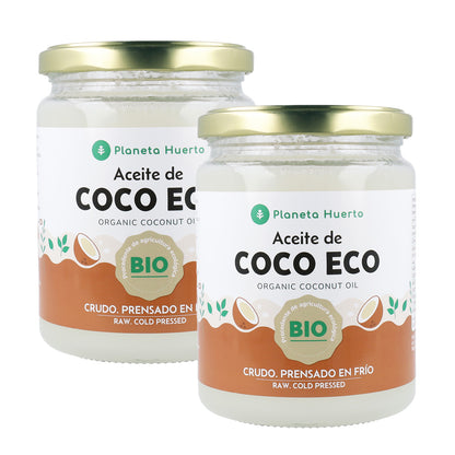 Embalagem 2x Óleo de Coco Planeta Huerto 430 ml