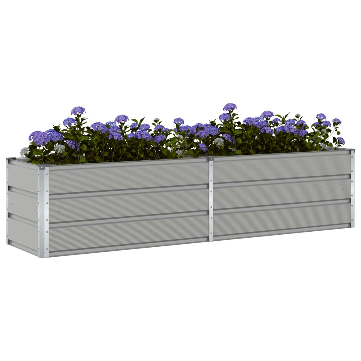 Jardinera Gris Claro 195 X 50 X 45 Cm Acero Galvanizado_2