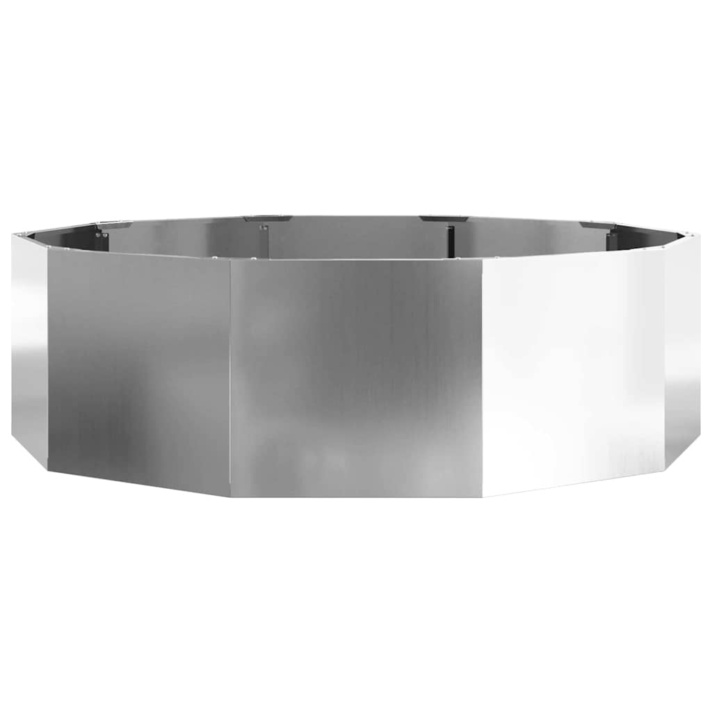 Jardinera Plateado 120 X 120 X 35 Cm Acero Galvanizado_4