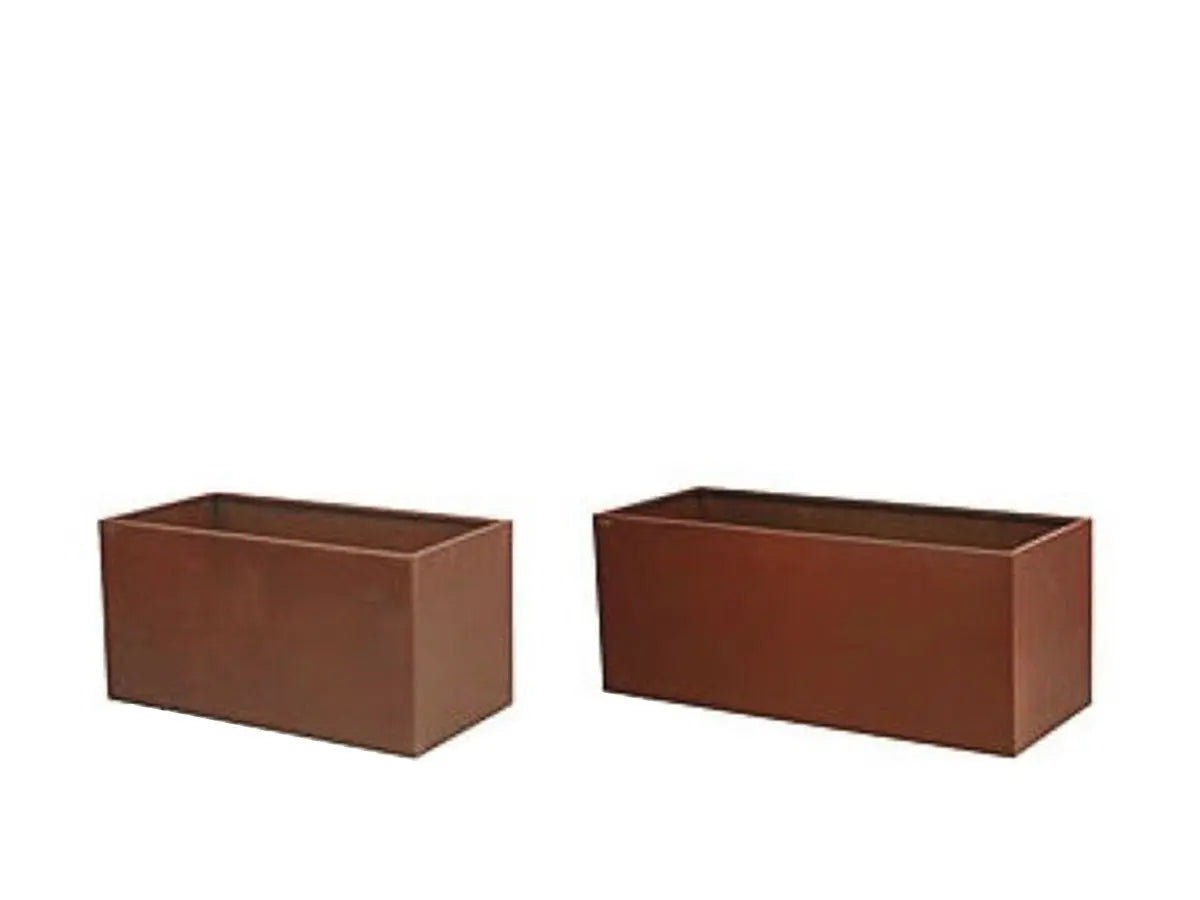 Jardinera Rectangular Acero Corten / Unidad / 100x40x40 Cm_1