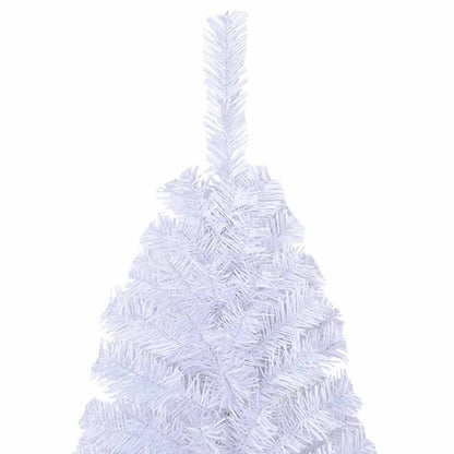 Vidaxl Árbol De Navidad Artificial Con Ramas Gruesas Pvc Blanco 210 Cm_3