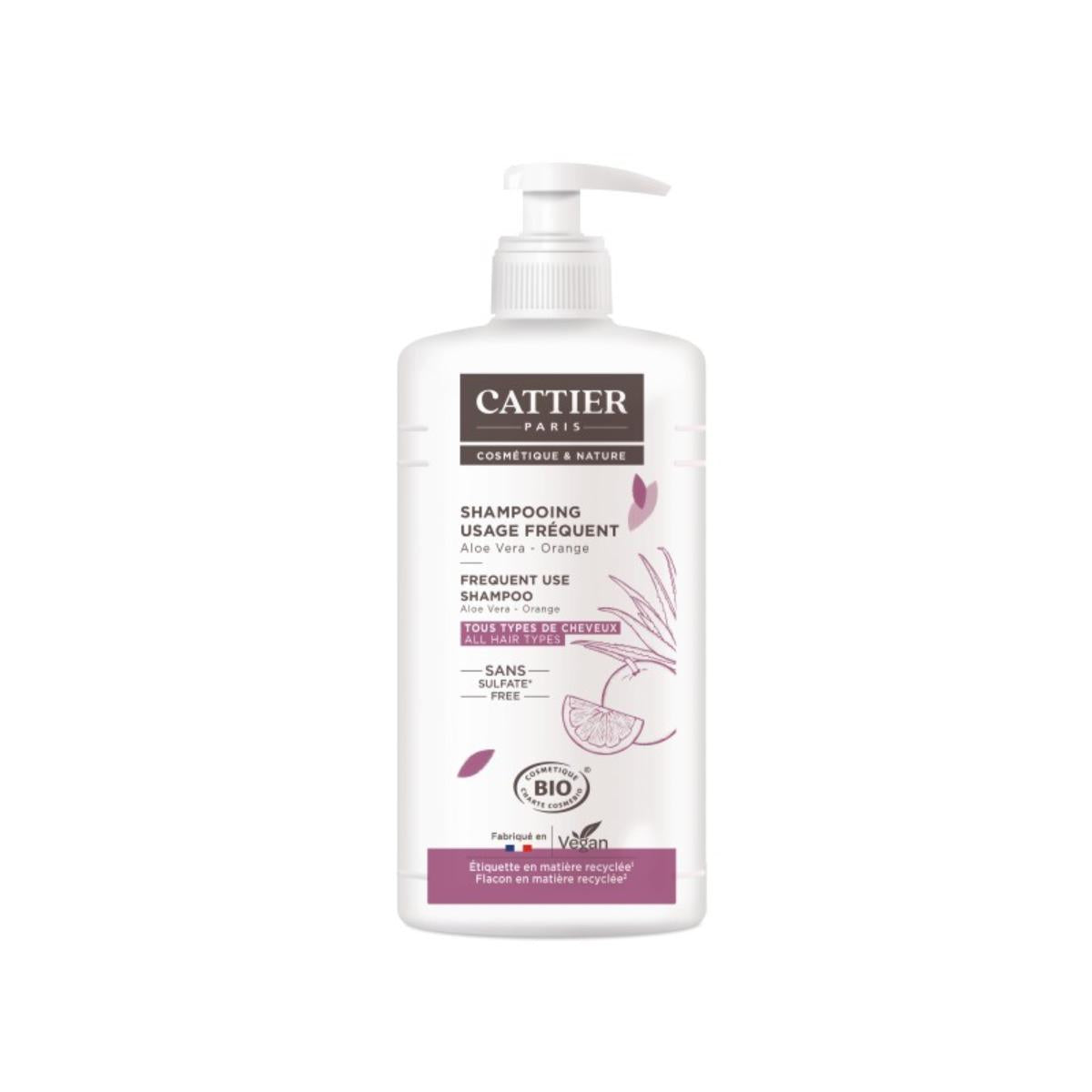 Champú uso frecuente Sin Sulfatos Cattier 500 ml