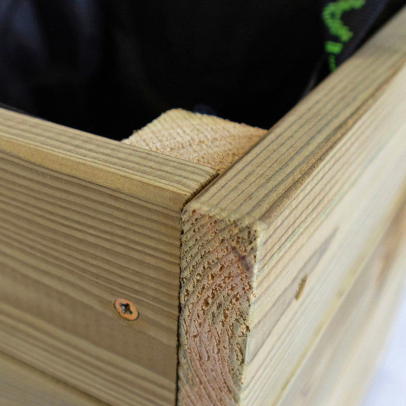 Jardinera De Madera Para Exterior Ghio Kd Hortalia 90x40x40 Cm_2