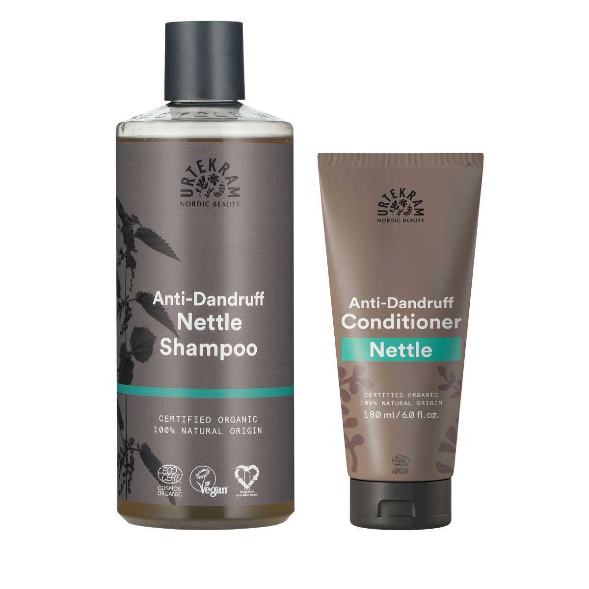 Pack Champô Anticaspa Urtiga 500 ml + PRESENTE Condicionador Urtiga 180 ml Urtekram