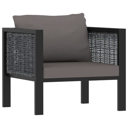 Vidaxl Muebles Dde Jardín 10 Pzas Y Cojines Ratán Sintético Antracita_5