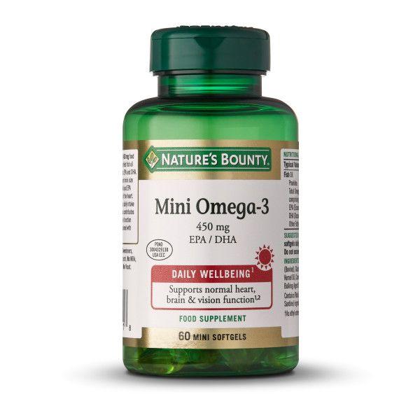 Mini Ómega-3 60 mini cápsulas Nature's Bounty