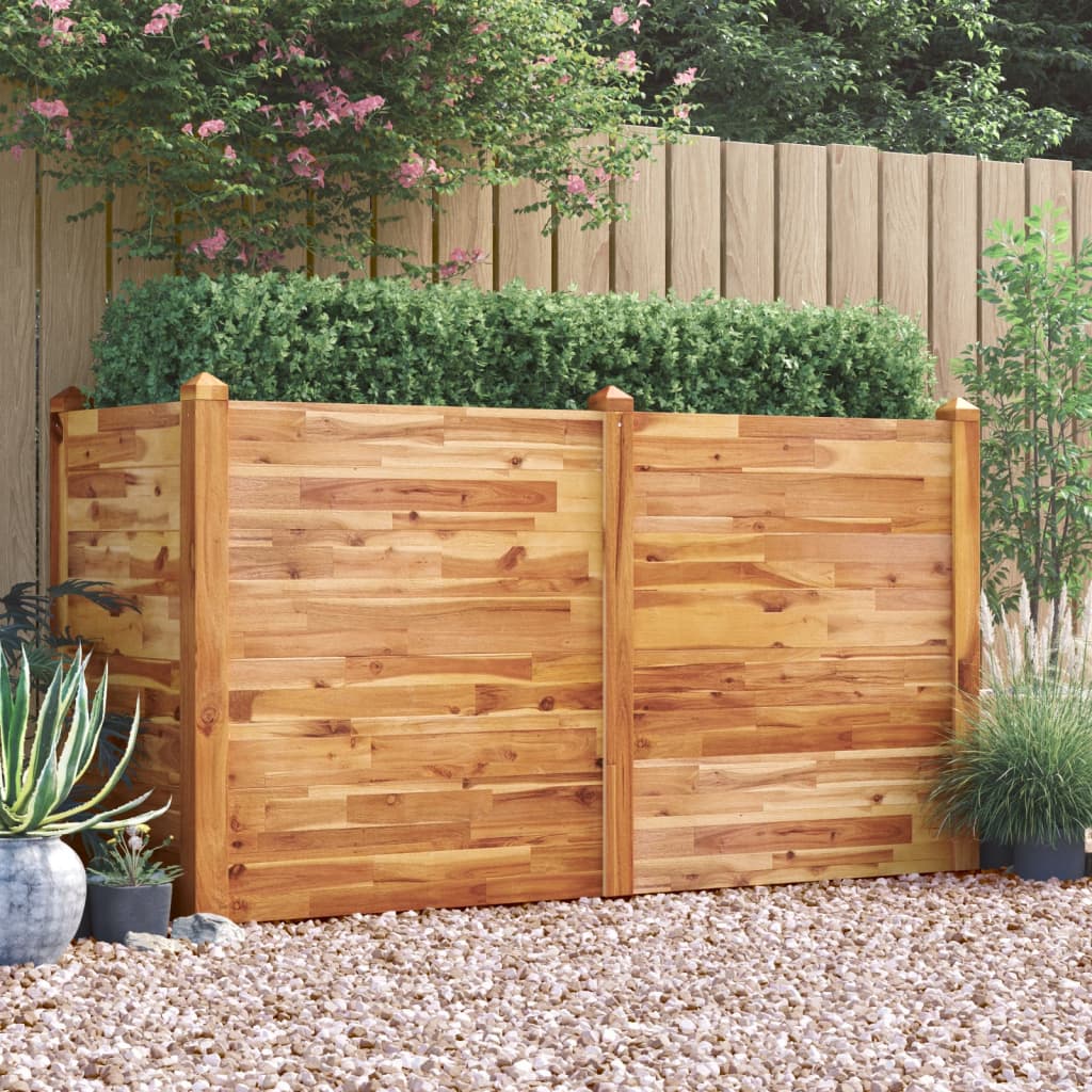 Jardinera Arriate Madera Maciza Acacia 160x60x84 Cm_1