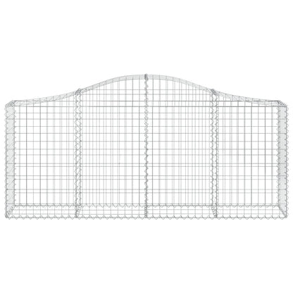 Cestas De Gaviones 15 Uds Forma De Arco Hierro 200x30x80/100 Cm_3