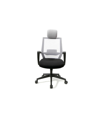 Silla Despacho Giratoria Elevable Acabado Negro/gris 63 Cm(ancho) 117-124 Cm(altura) 51cm(_0