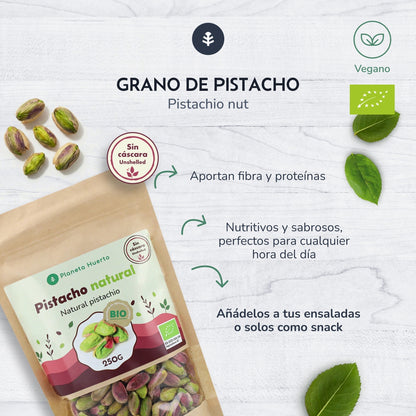 Miolo de pistácio natural ECO Planeta Huerto 250 g