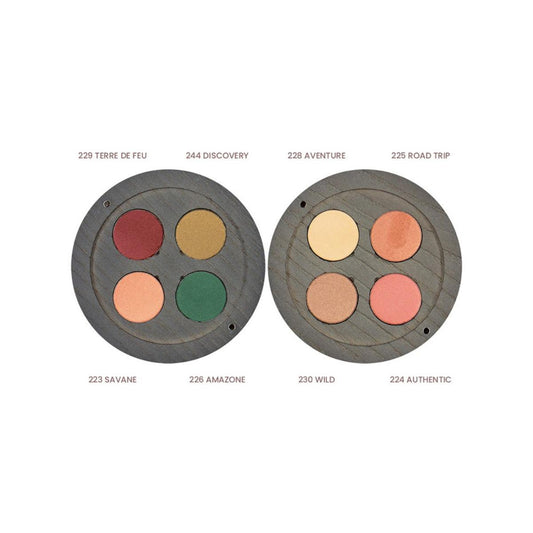 Paleta de sombras recarregáveis ​​Gipsy Bio Travel Boho