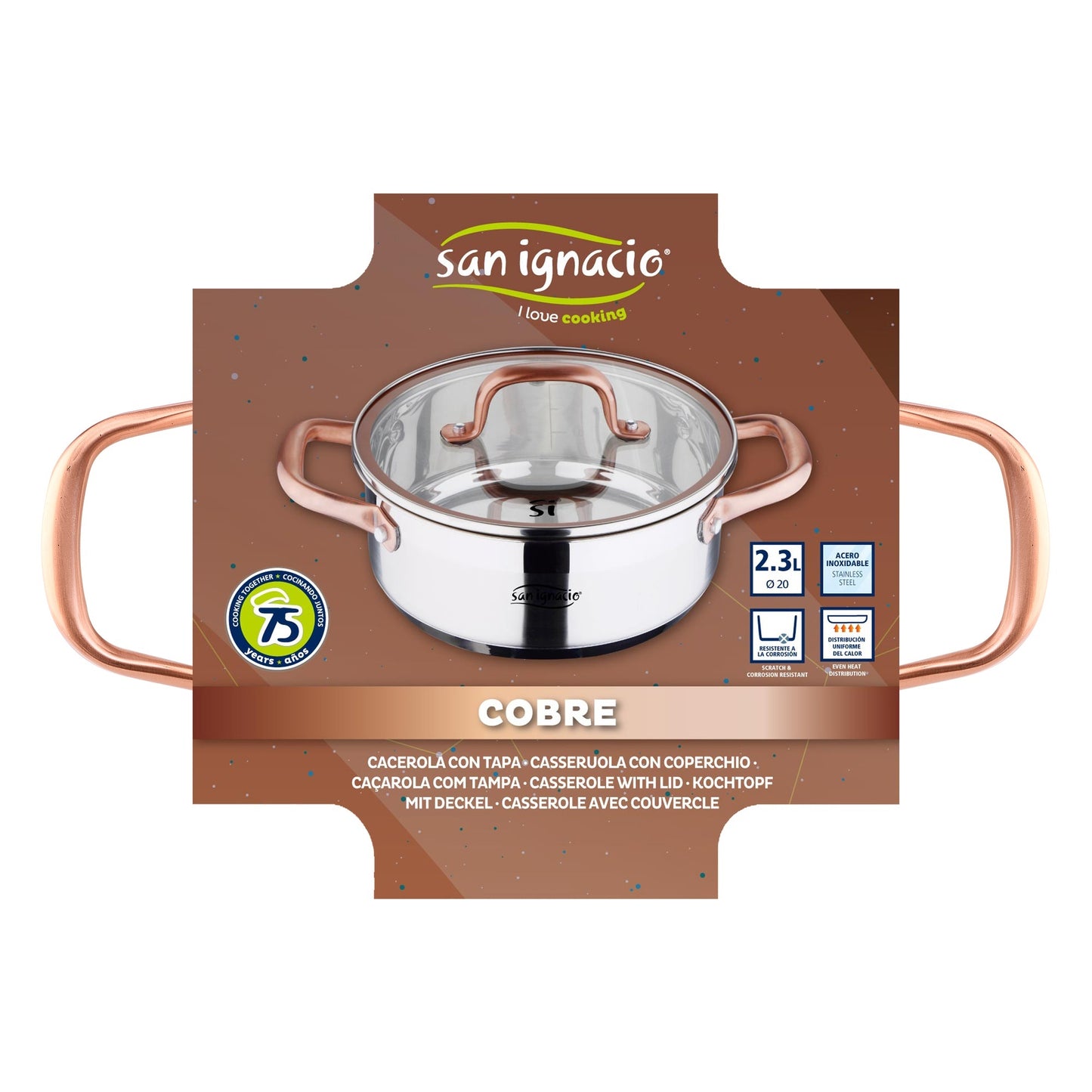 Cacerola 20x8.0cm Acero Inox Ind C/tapa Cobre_2