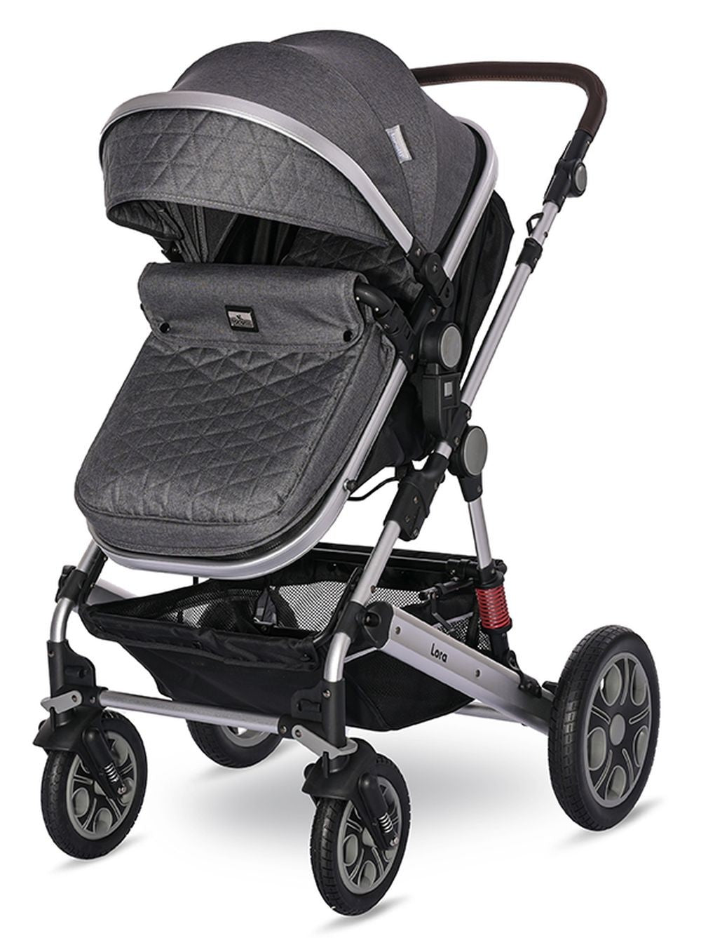 Carro De Bebé Tres Piezas Convertible Lora Hasta 15 Kg Steel Grey_3