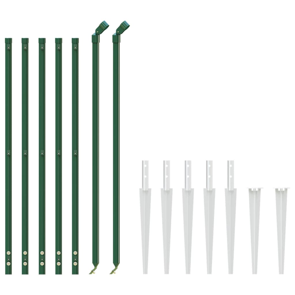 Cerca De Alambre Con Pinchos De Anclaje Verde 1,1x10 M / Vetonek_0