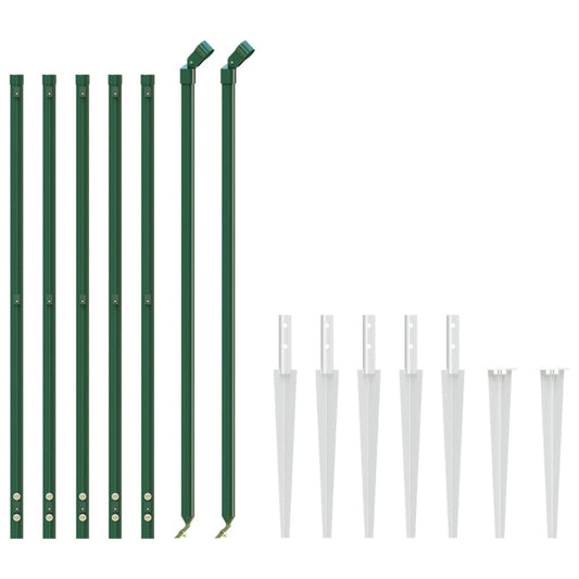 Cerca De Alambre Con Pinchos De Anclaje Verde 1,1x10 M / Vetonek_0