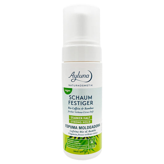 Mousse de Modelação Orgânica Ayluna com Cafeína e Bambu, 150 ml