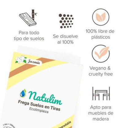 Tiras de limpeza de pavimentos Eco Natulim 30 unidades