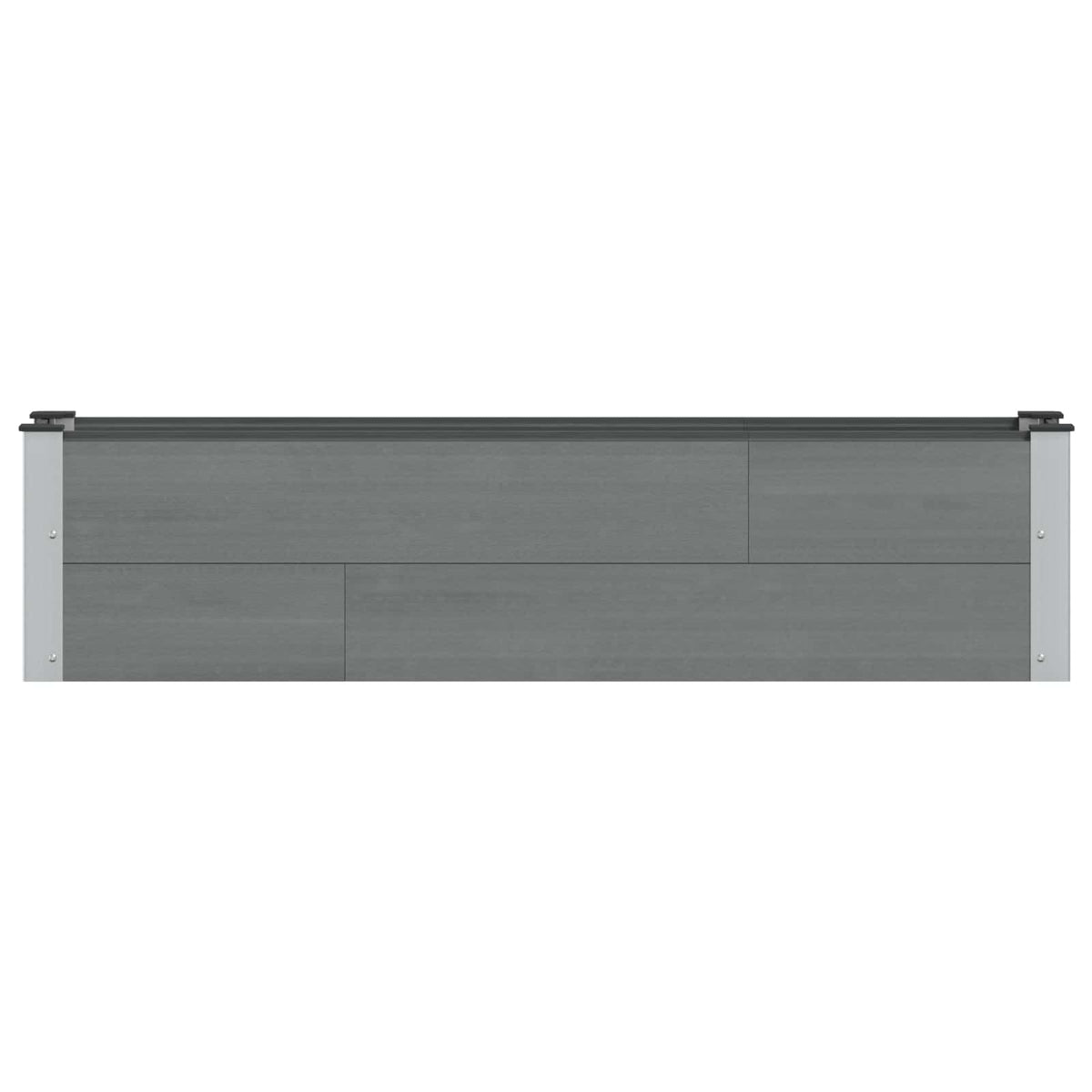 Arriate Elevado Gris 150 X 30 X 36 Cm Wpc Y Aluminio_2