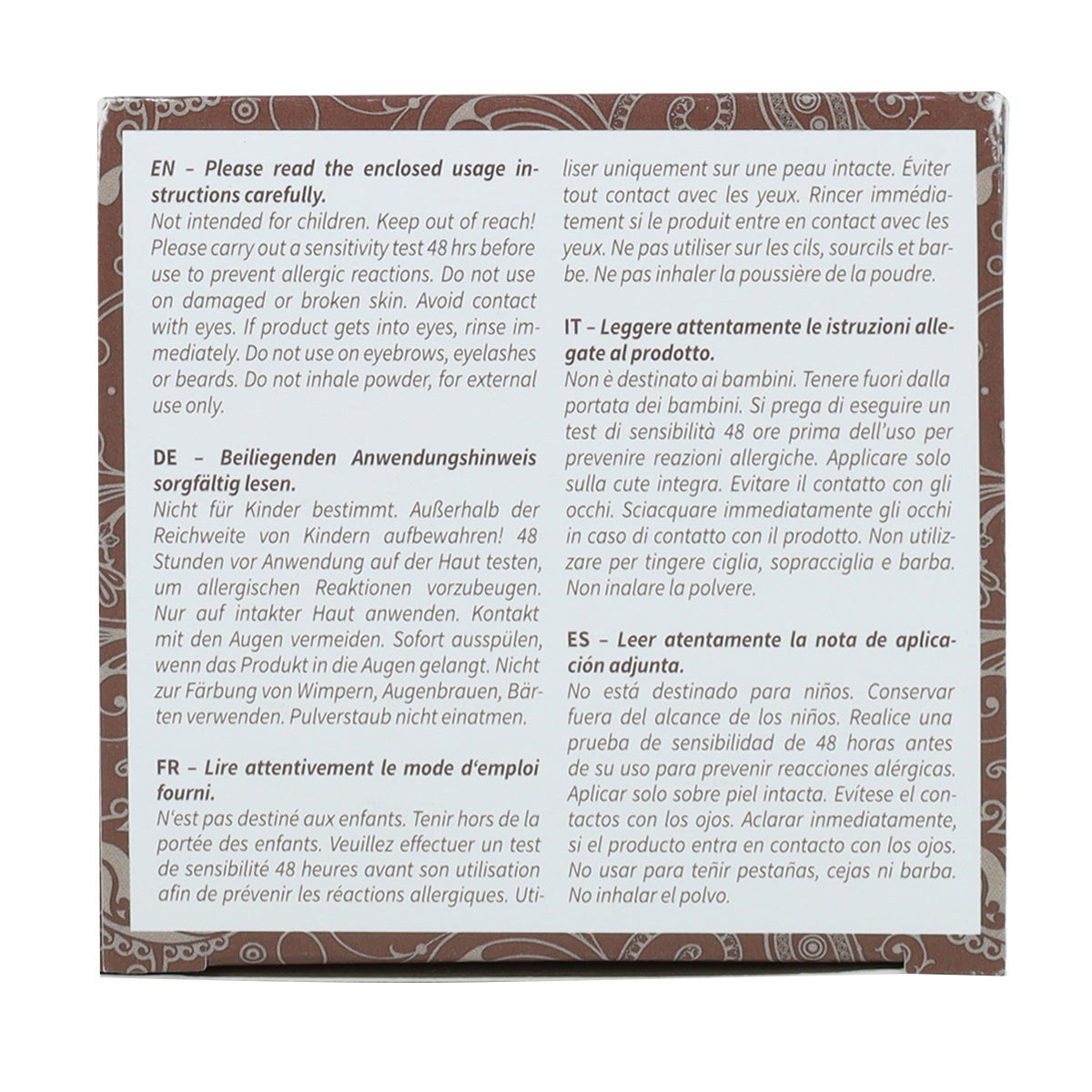 Khadi Ash Brown Tintura Natural 100g