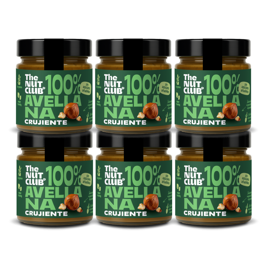 Pack 100% avellana crujiente nacional 6 uds The Nut Club 1080g_0
