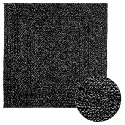 Vidaxl Alfombra Zizur Apariencia Yute Interior Exterior Antracita_0