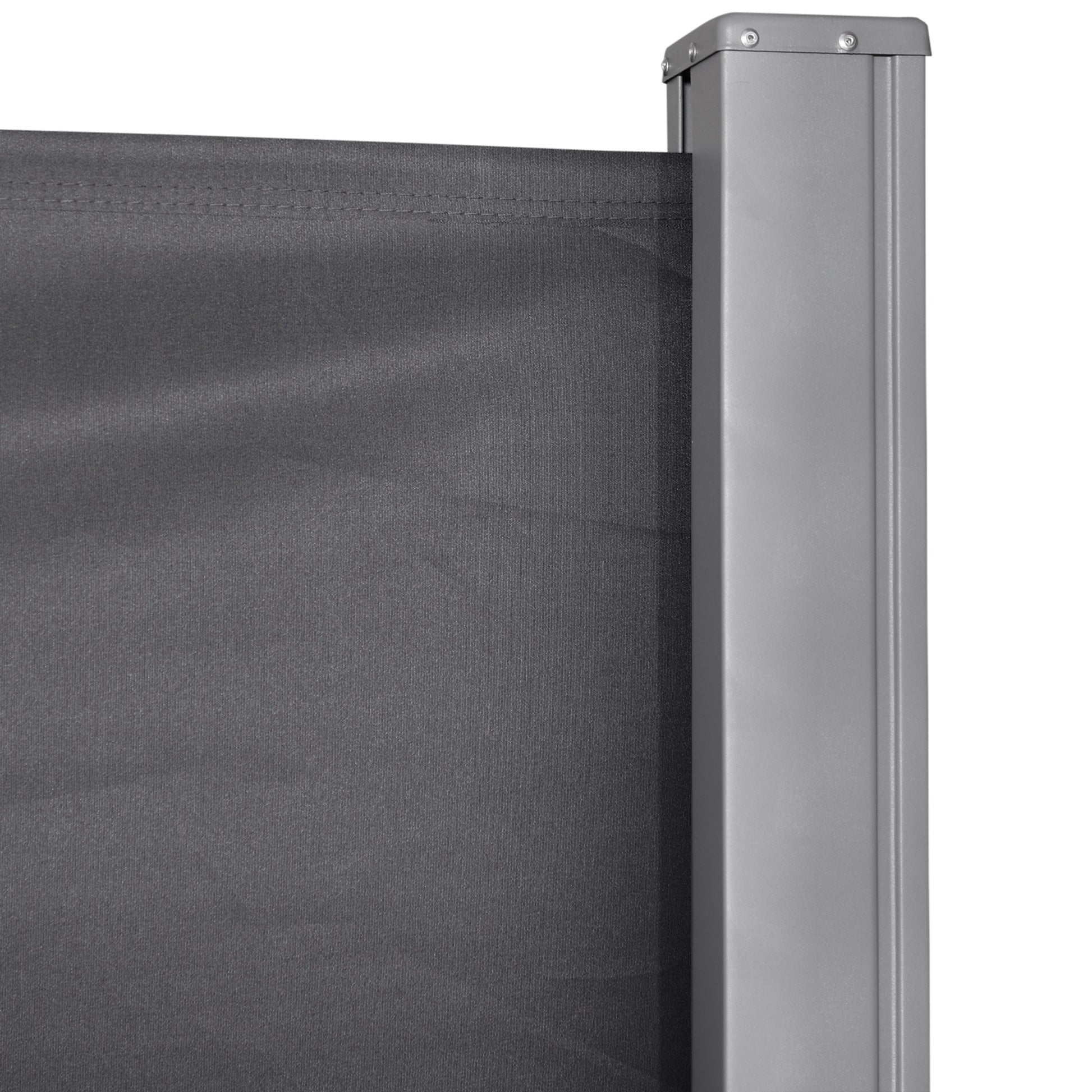 Outsunny Toldo Lateral Retráctil 300x180 Cm Pantalla Enrollable Para Jardín Gris_3