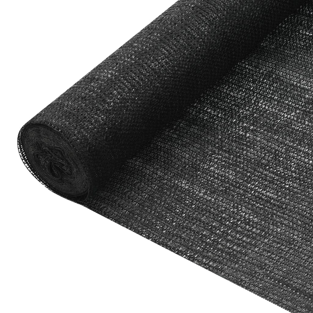 Vidaxl Red De Privacidad Hdpe Negro 1,2x10 M 75 G/m²_0