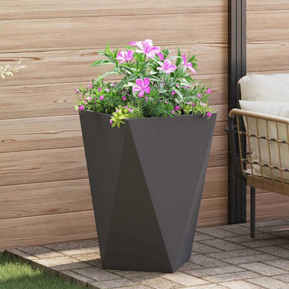 Jardinera 2 Uds. Negro 50 X 50 X 75 Cm Acero_3