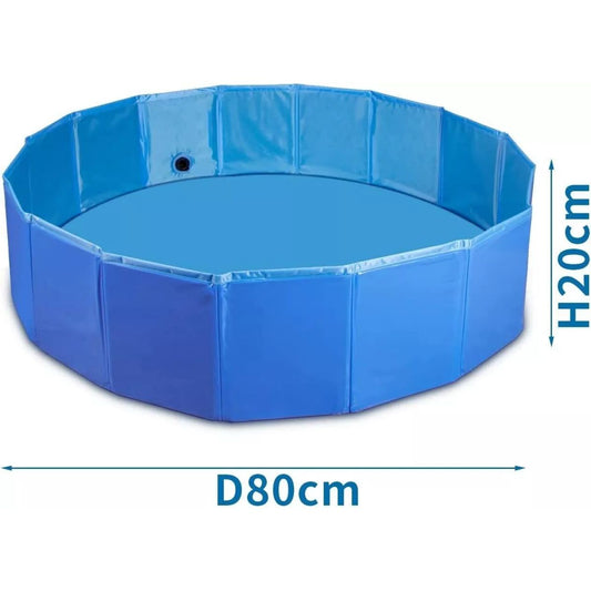Piscina dobrável para animais de estimação D80 x A20 cm Nobleza
