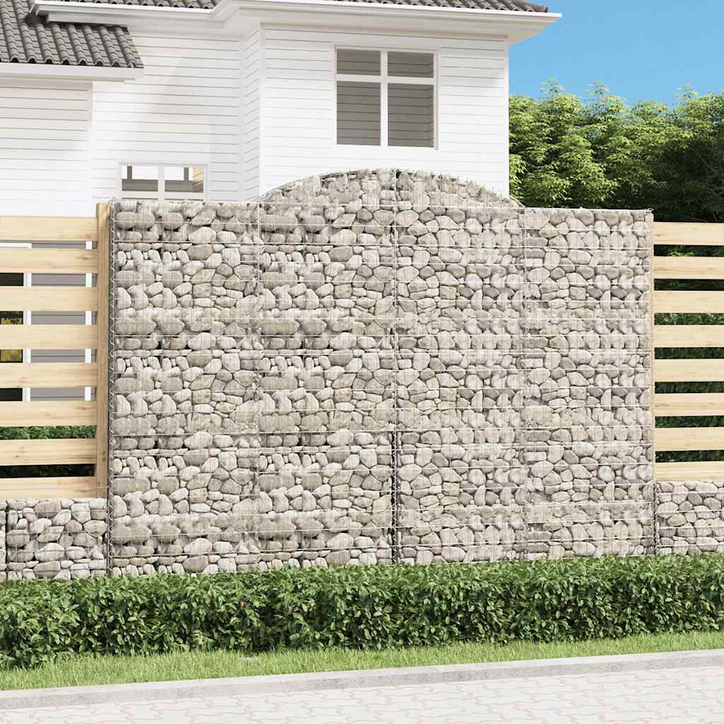 Cestas De Gaviones 4 Uds Forma De Arco Hierro 300x50x220/240 Cm_1