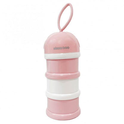 Distribuidor de leite em pó Kikka Boo Pink de 3 níveis