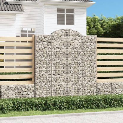 Cestas De Gaviones 7 Uds Forma De Arco Hierro 200x30x220/240 Cm_1