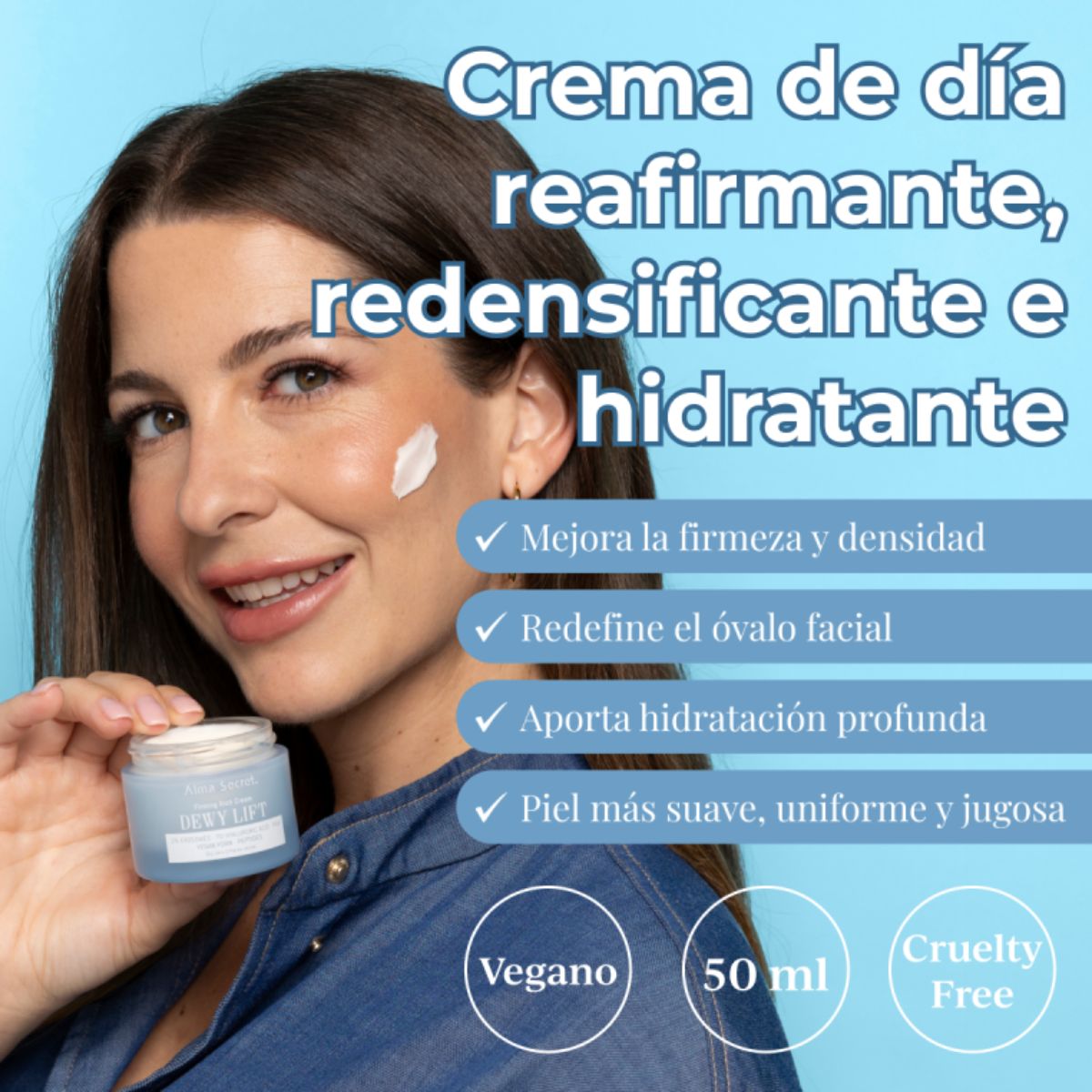 CREMA DÍA REAFIRMANTE DEWY LIFT RICH - PIEL SECA CON 2% EXOSOMAS 50 ML