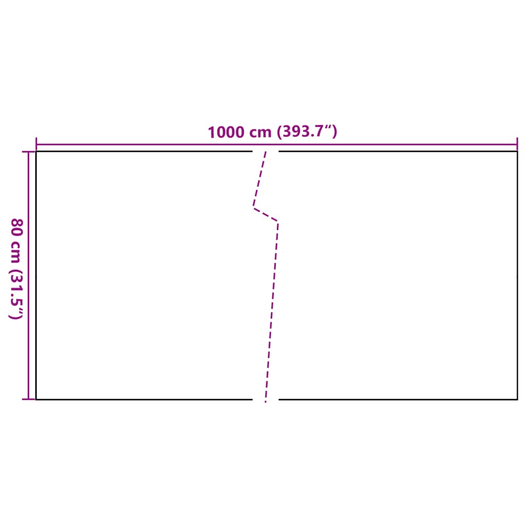 Toldo Para Balcón Ratán Sintético Negro 1000x80 Cm / Vetonek_2