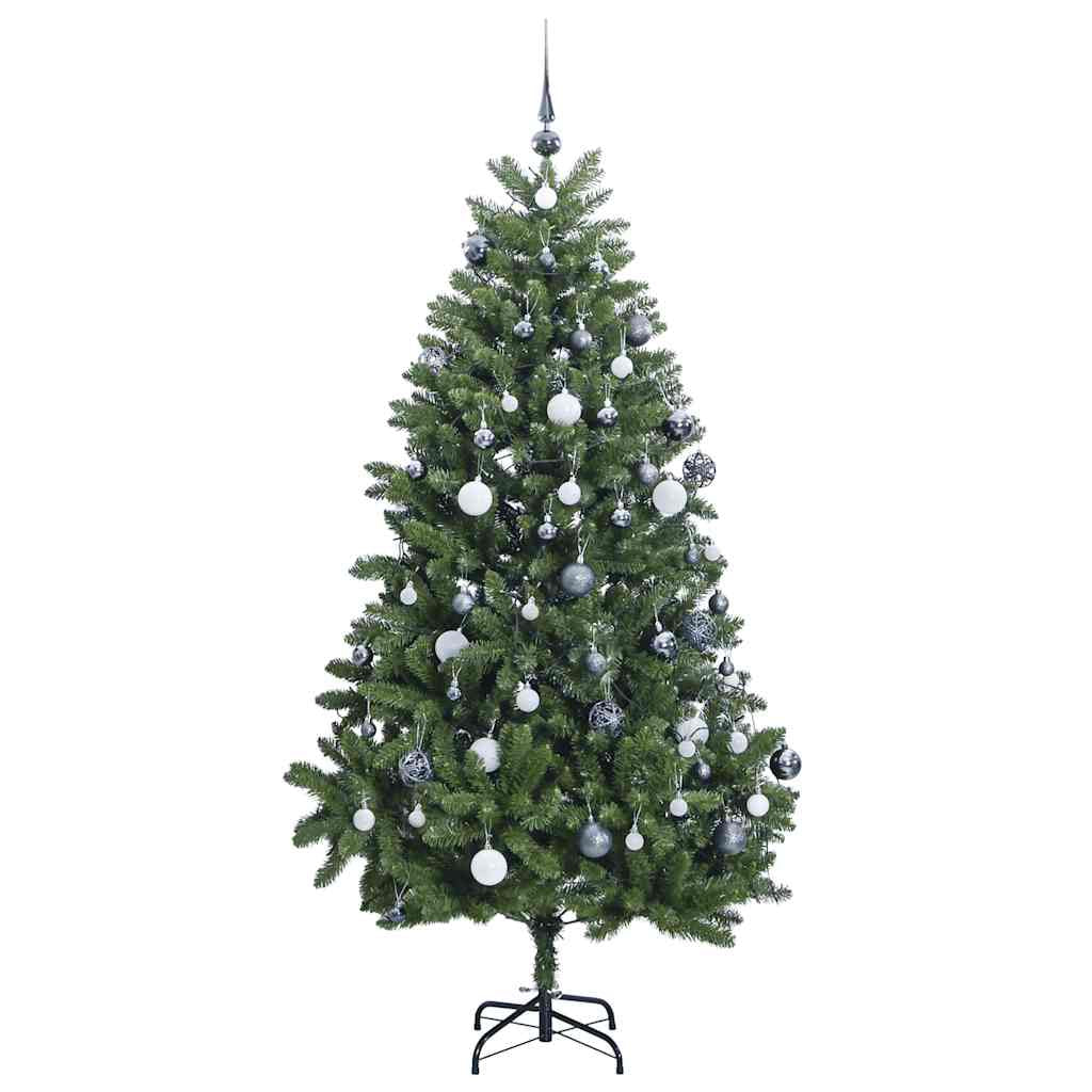 Vidaxl Árbol De Navidad Artificial Con Bisagras 300 Led Y Bolas 300 Cm_3