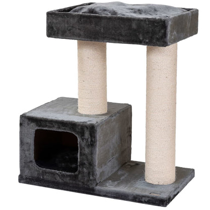 Quapas! Árbol Rascador Para Gatos Bandit Gris Oscuro 76x45x82 Cm_1