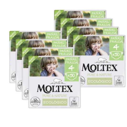Moltex Pure &amp; Nature T4 Pack (9-15 kg), 400 Unidades