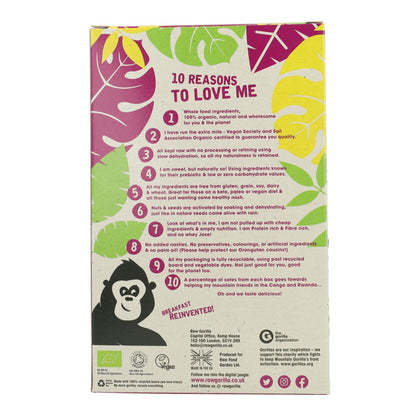 Granola Orgânica de Framboesa Raw Gorilla Keto 250g