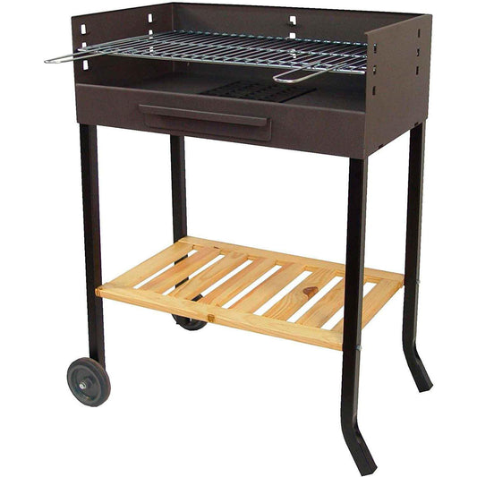 Churrasqueira com grelha galvanizada para lenha e carvão 69 x 40 x 92 cm Imex el Zorro