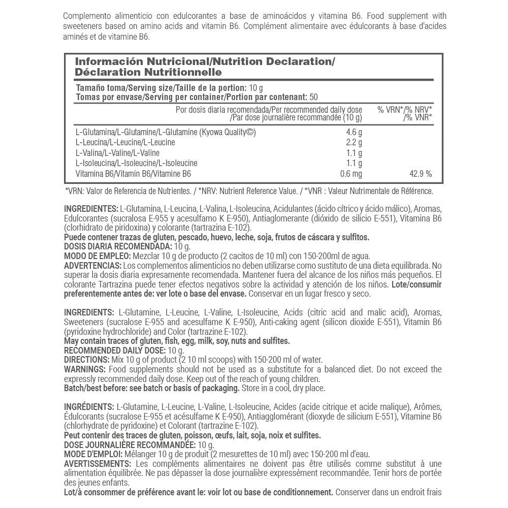 Bcaa + Glutamina Kyowa® - 500g - Bebida Energetica - Mejora La Resistencia - Masmusculo_4