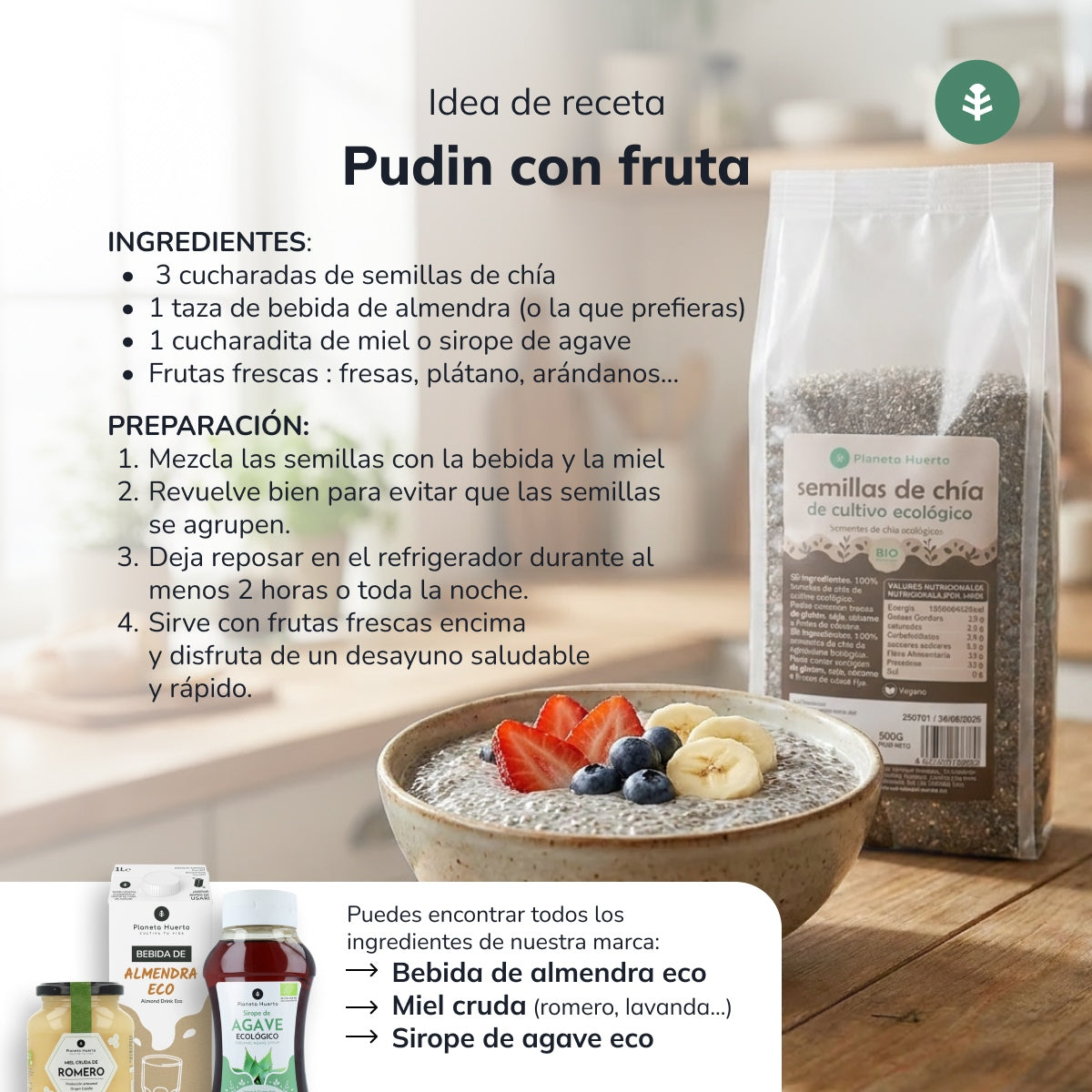 Sementes de Chia ECO Planeta Huerto 250 g